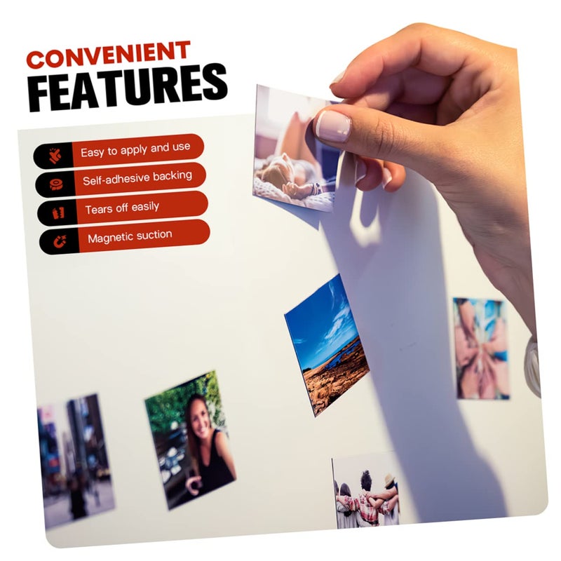 Jojofuny Flexible Self Adhesive Magnetic Tape Roll 300 X 1.9 X 0.3 CM For DIY Refrigerator Whiteboard Art Crafts - Image 4